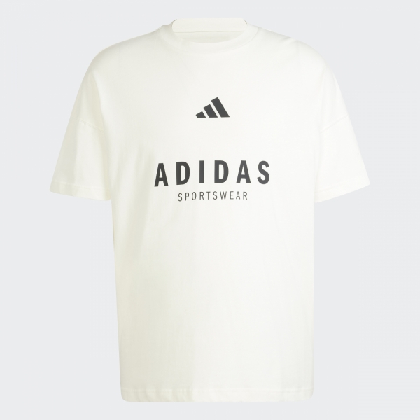 Adidas All Szn Graphic Erkek Beyaz Tişört - JJ3660