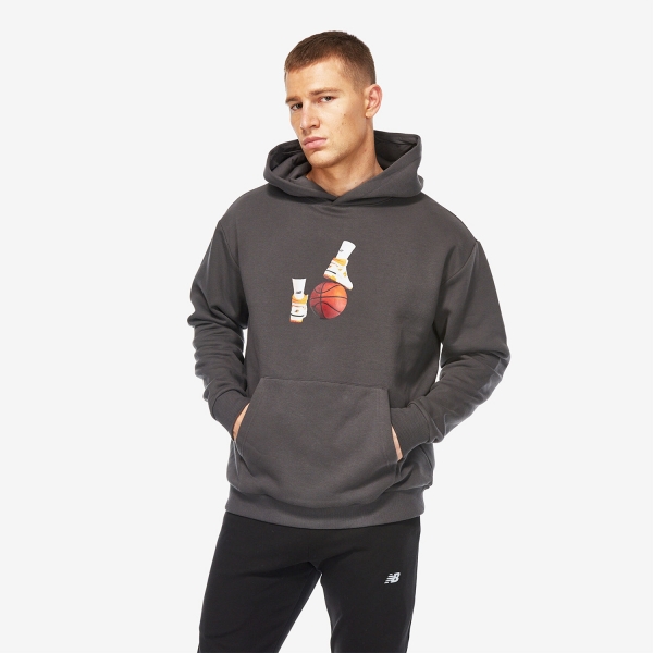 New Balance Lifestyle Erkek Antrasit Sweatshirt - MNH3411-ANT