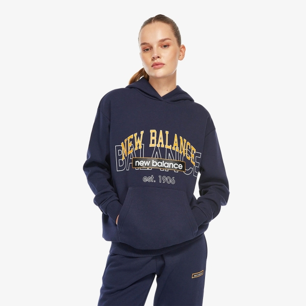New Balance Lifestyle Kadın Lacivert Sweatshirt - UNH3406-NVY